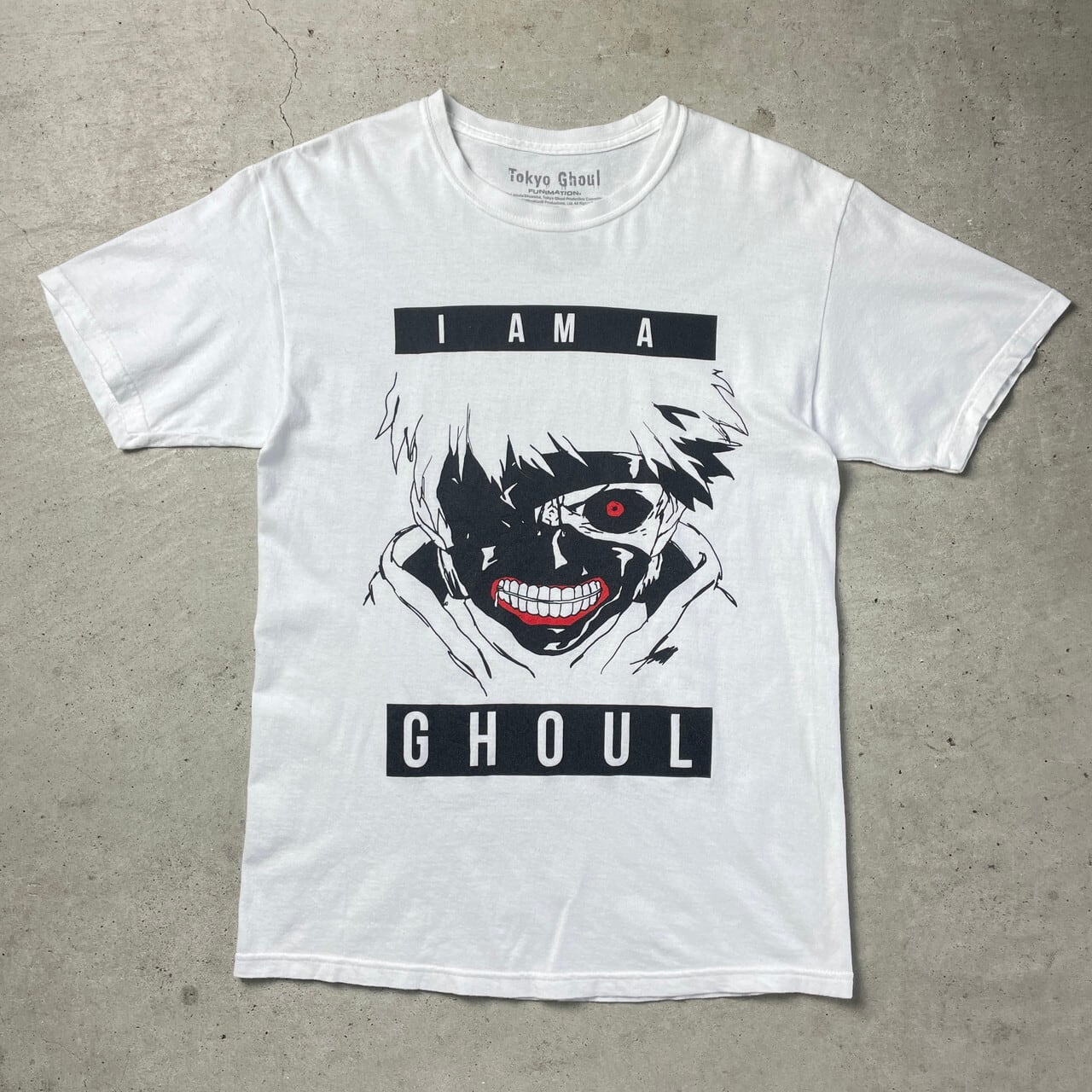 東京喰種トーキョーグール 金木研 アニメ キャラクタープリントTシャツ 
