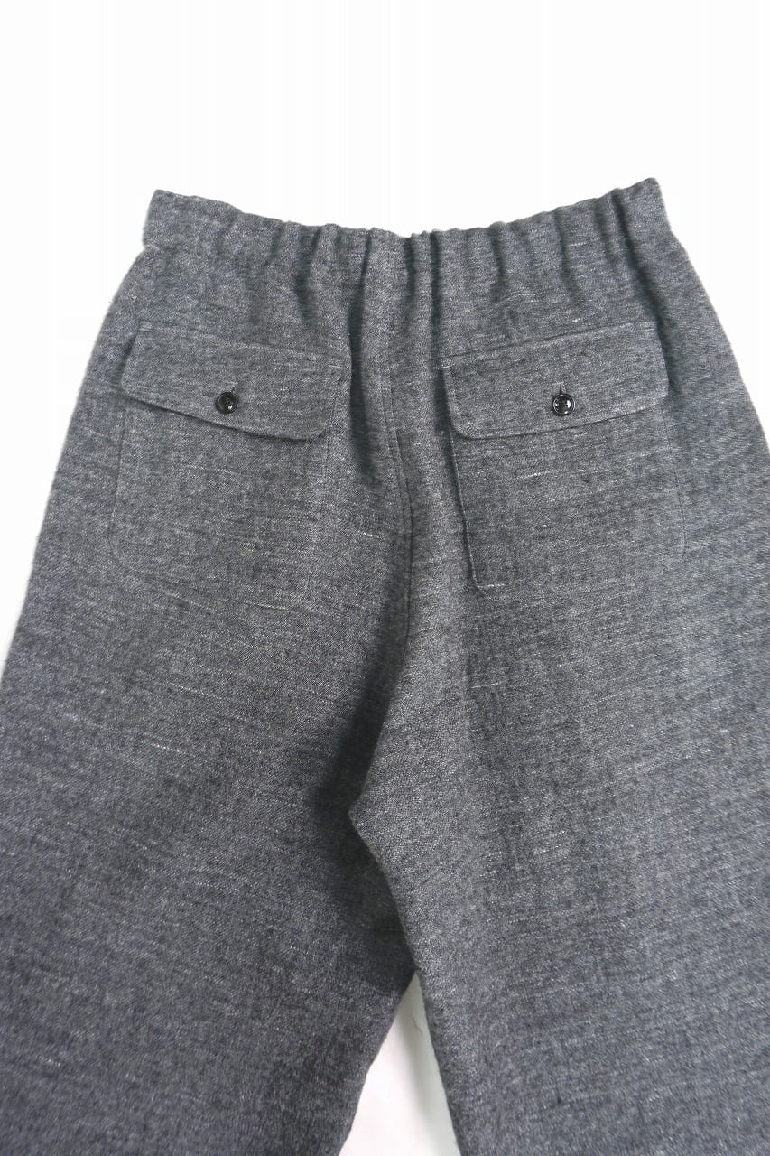 Wool Linen Tweed Wide Pants