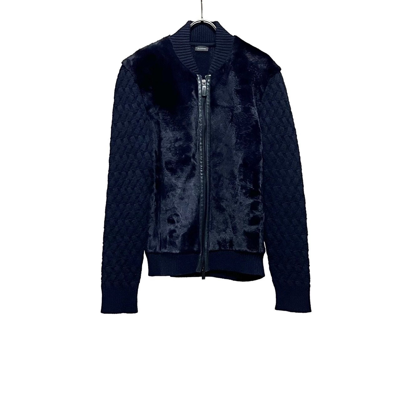 JIL SANDER fur switching drivers knit | NOIR ONLINE