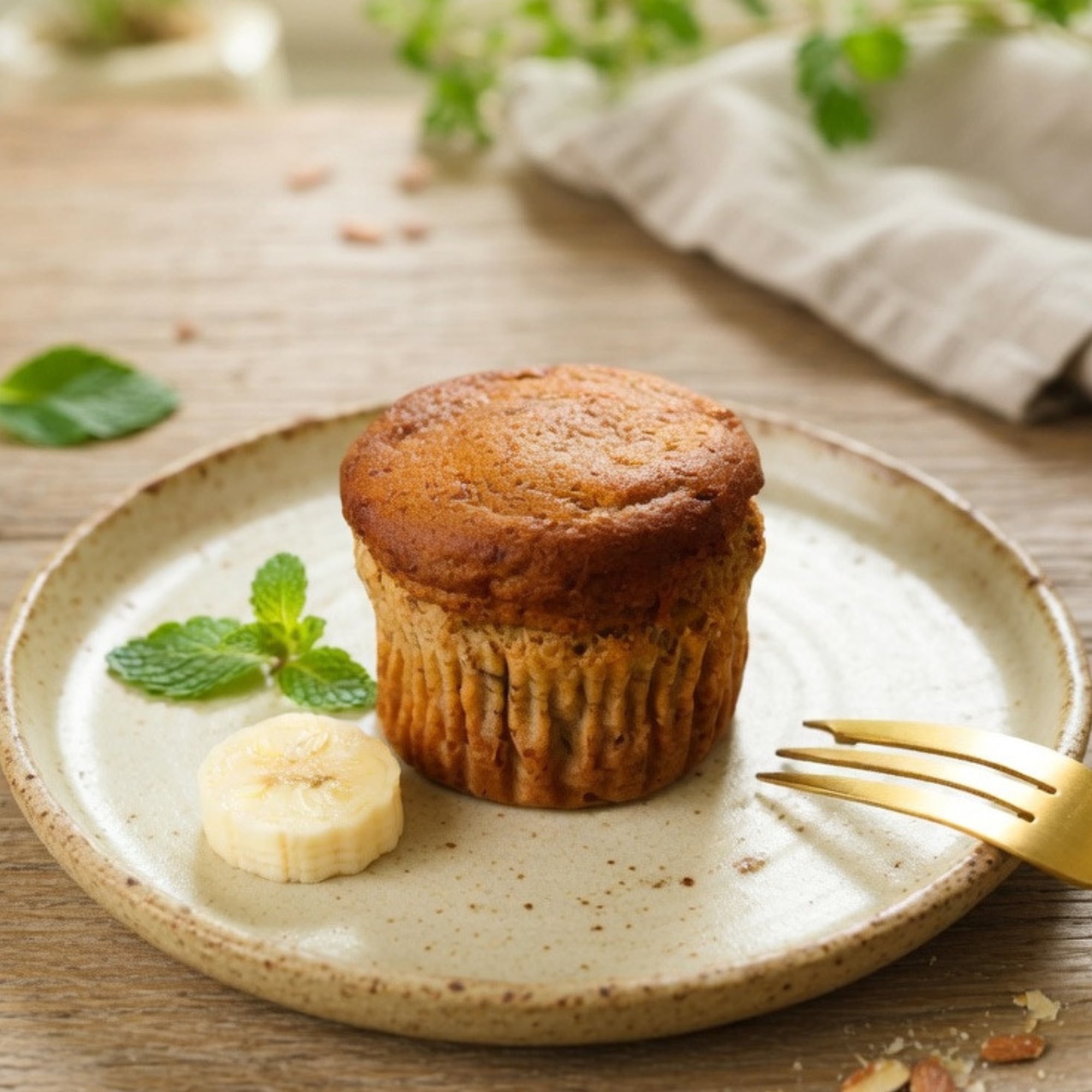 【小麦・卵・乳・白砂糖不使用】米粉のバナナマフィン アーモンド粉使用 アレルギー対応 グルテンフリー ヴィーガン