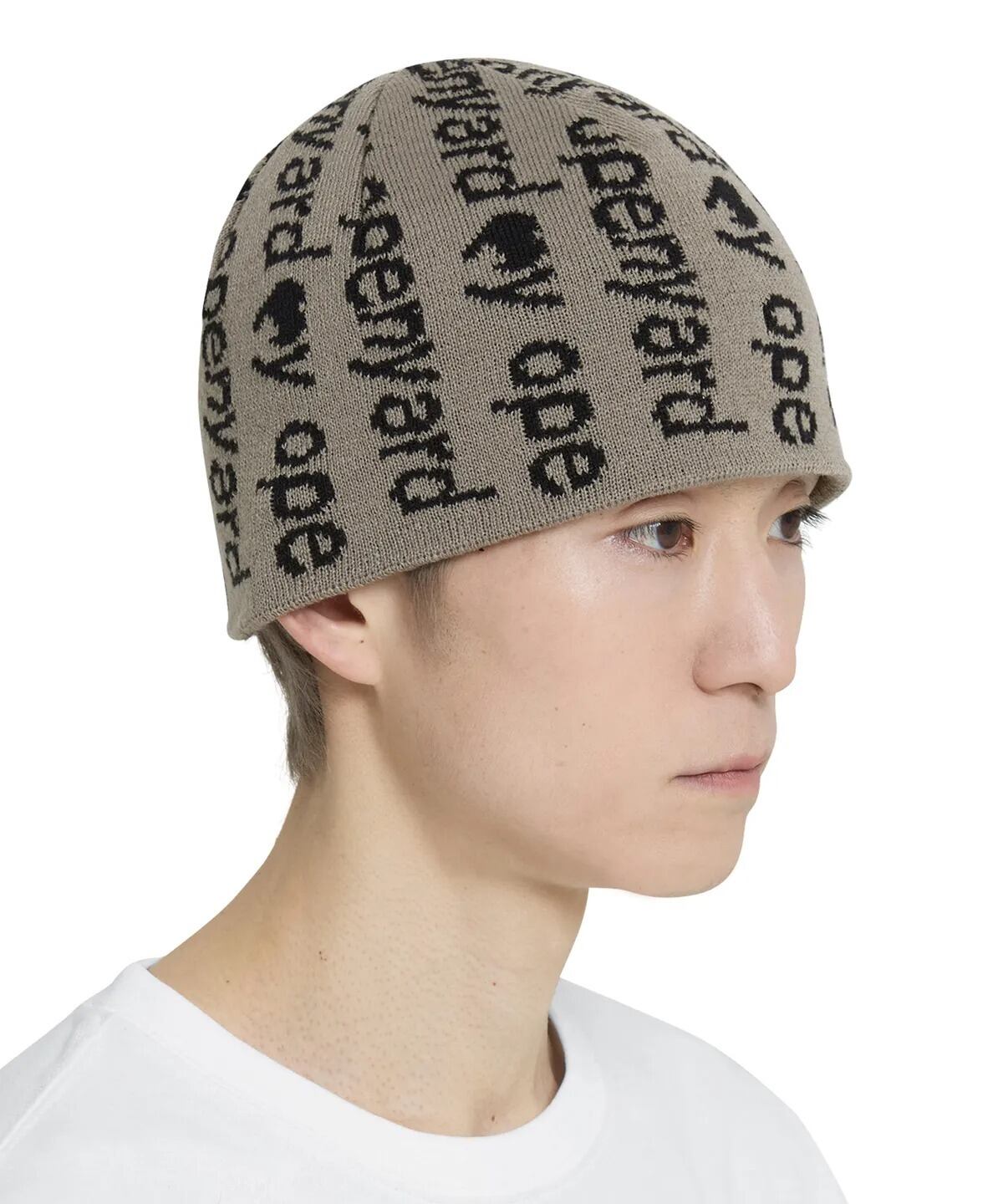 ★OY★ALL OVER LOGO BEANIE - SAND★正規品/韓国直送料込/人気 ☆IVE リズ 着用!!【OY】ALL OVER LOGO BEANIE - SAND | もごつ