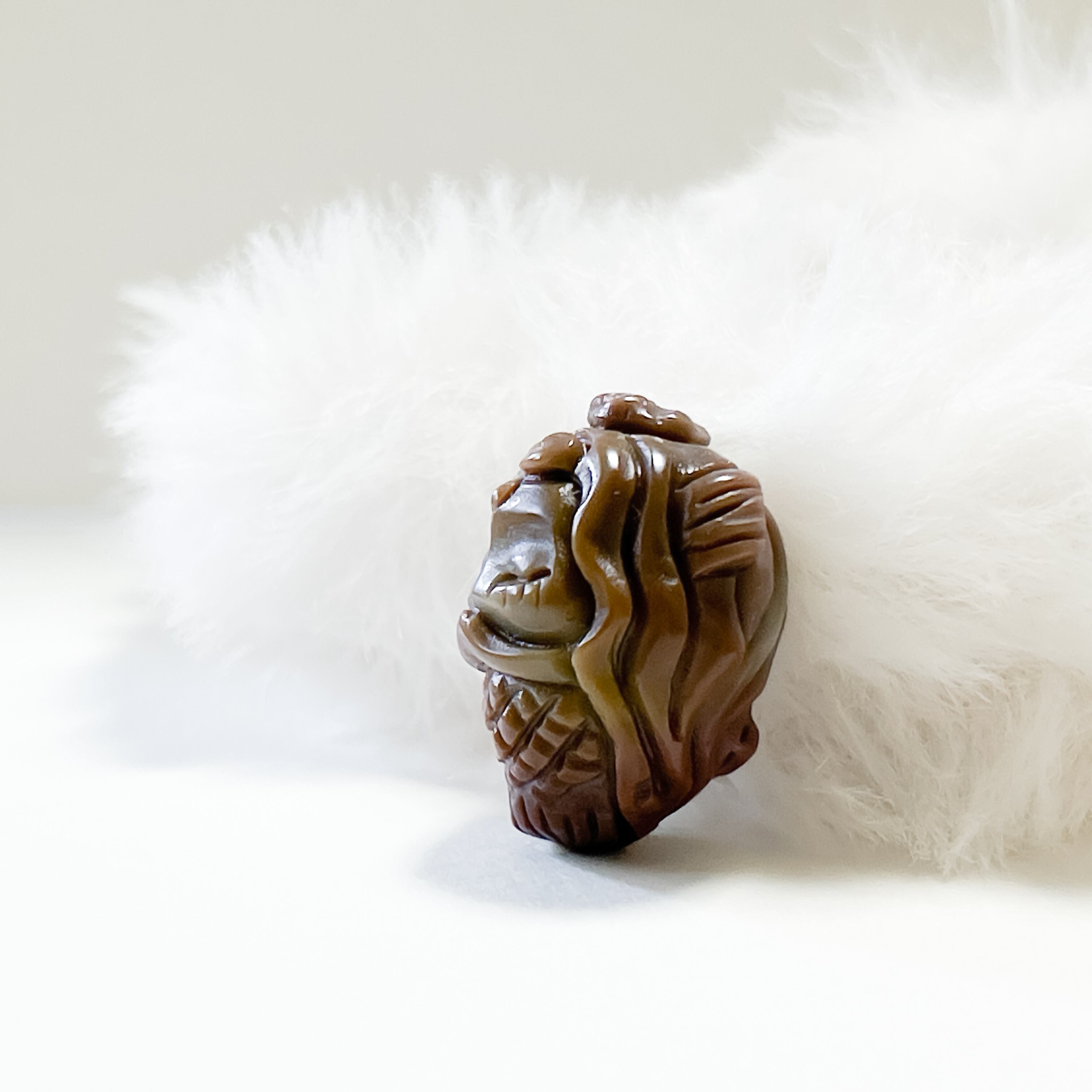 アラシャン瑪瑙 人魚彫刻ビーズ - 小さな海の祈り | arashando