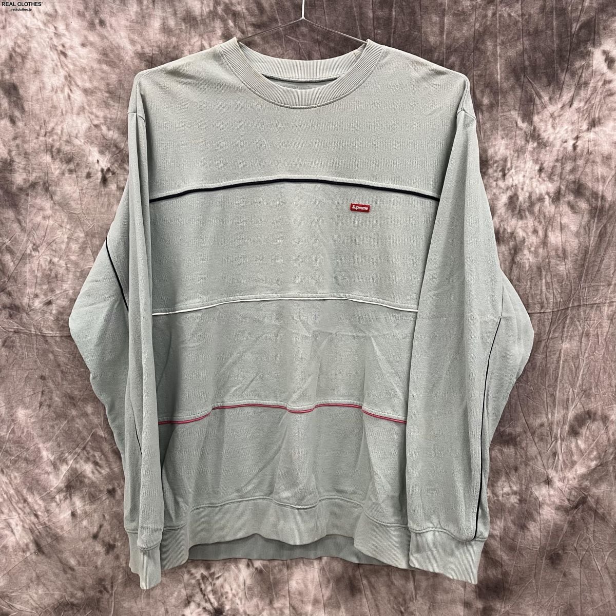Supreme/シュプリーム【17AW】Multicolor Piping Pique Crewneck