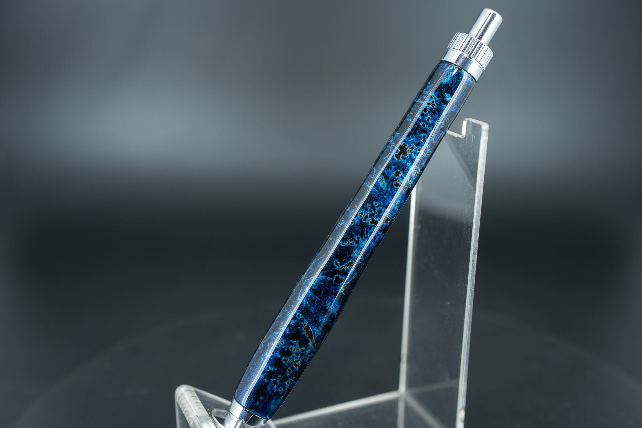 曜変天目】 レッドウッド silver MP | 木軸ペン工房 金杢犀