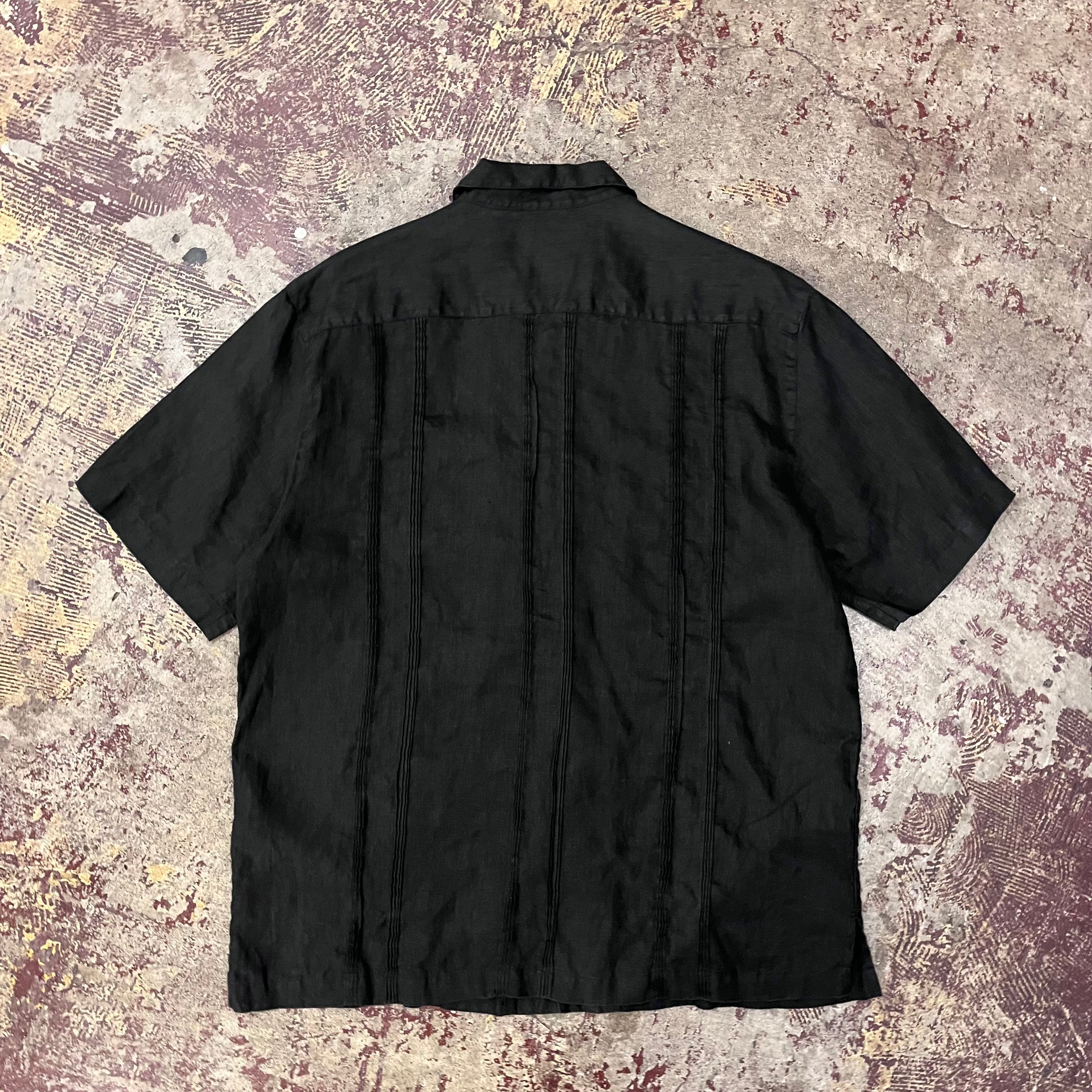 size 『L』Linen cuba shirts