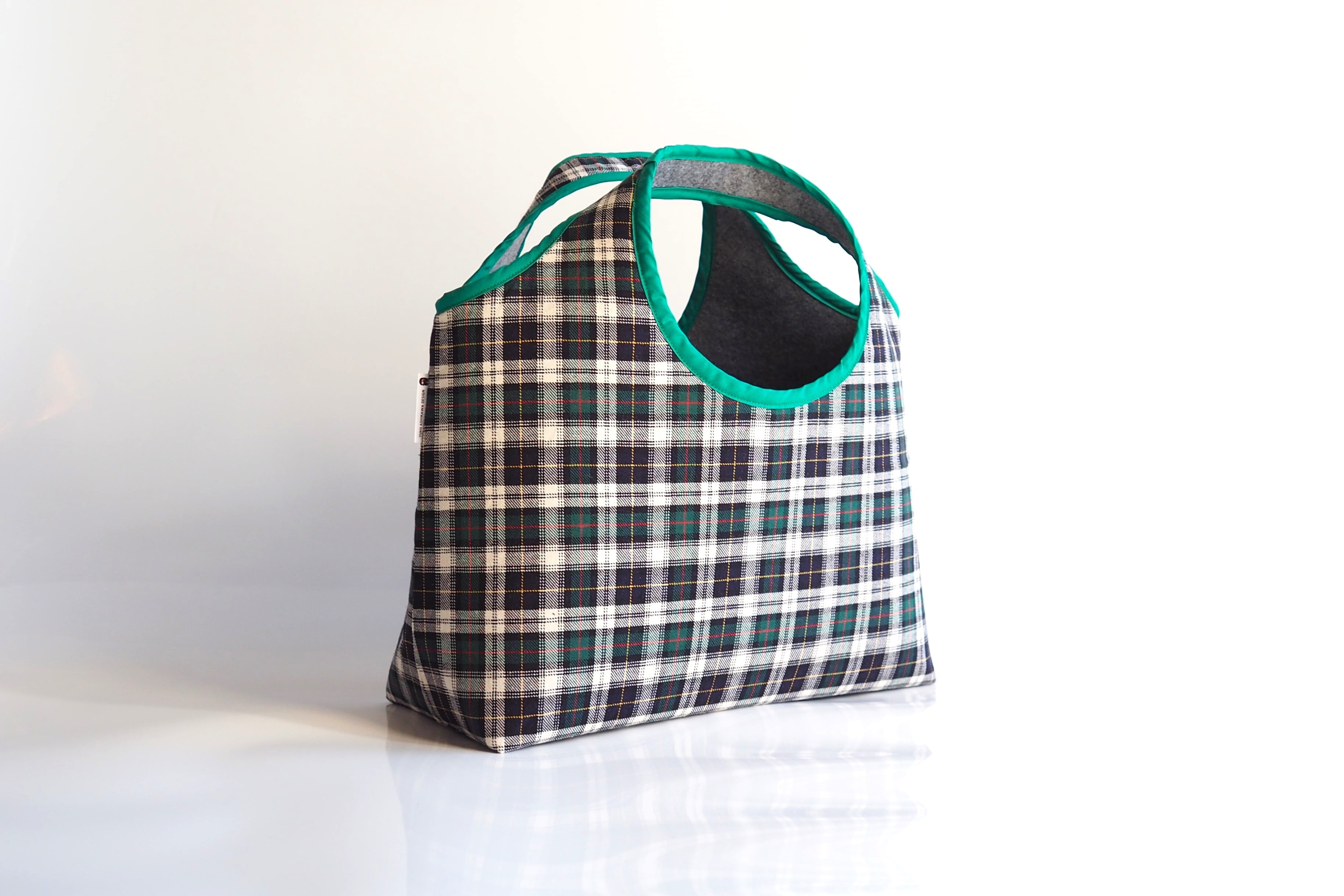 BAG Margarita 【Check × recycled felt】