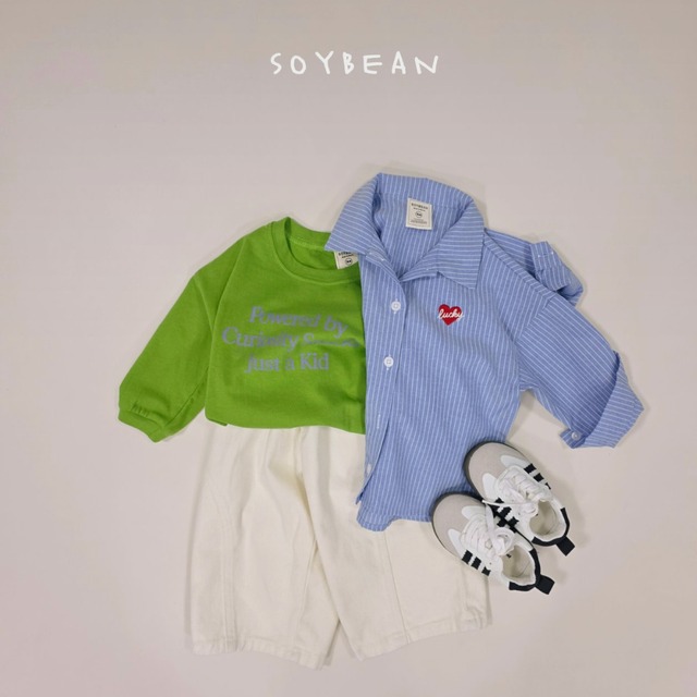 《送料無料》予約:ハートボクシーシャツ【soybean】※ジュニアサイズ