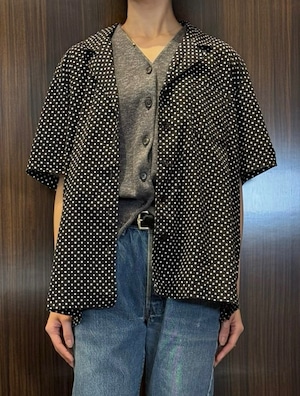 BL3-4 USED DOT SHIRT -BLACK-