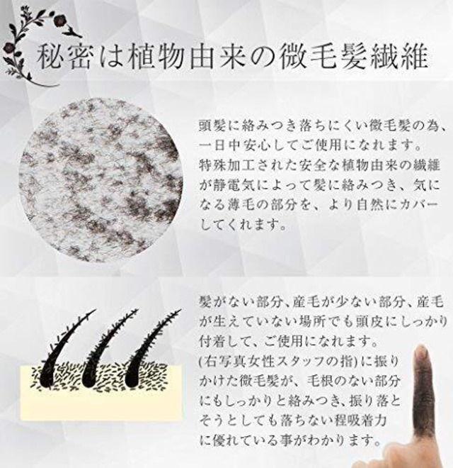 ボリュームアップヘアパウダー　BLACK KING　ブラック