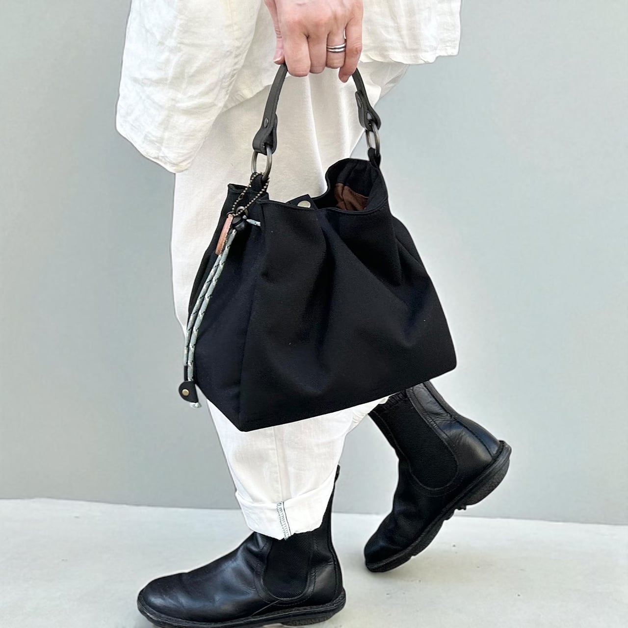 BALON mini:ブラック×ブラック(CORDURA 撥水加工ナイロン素材バッグ)