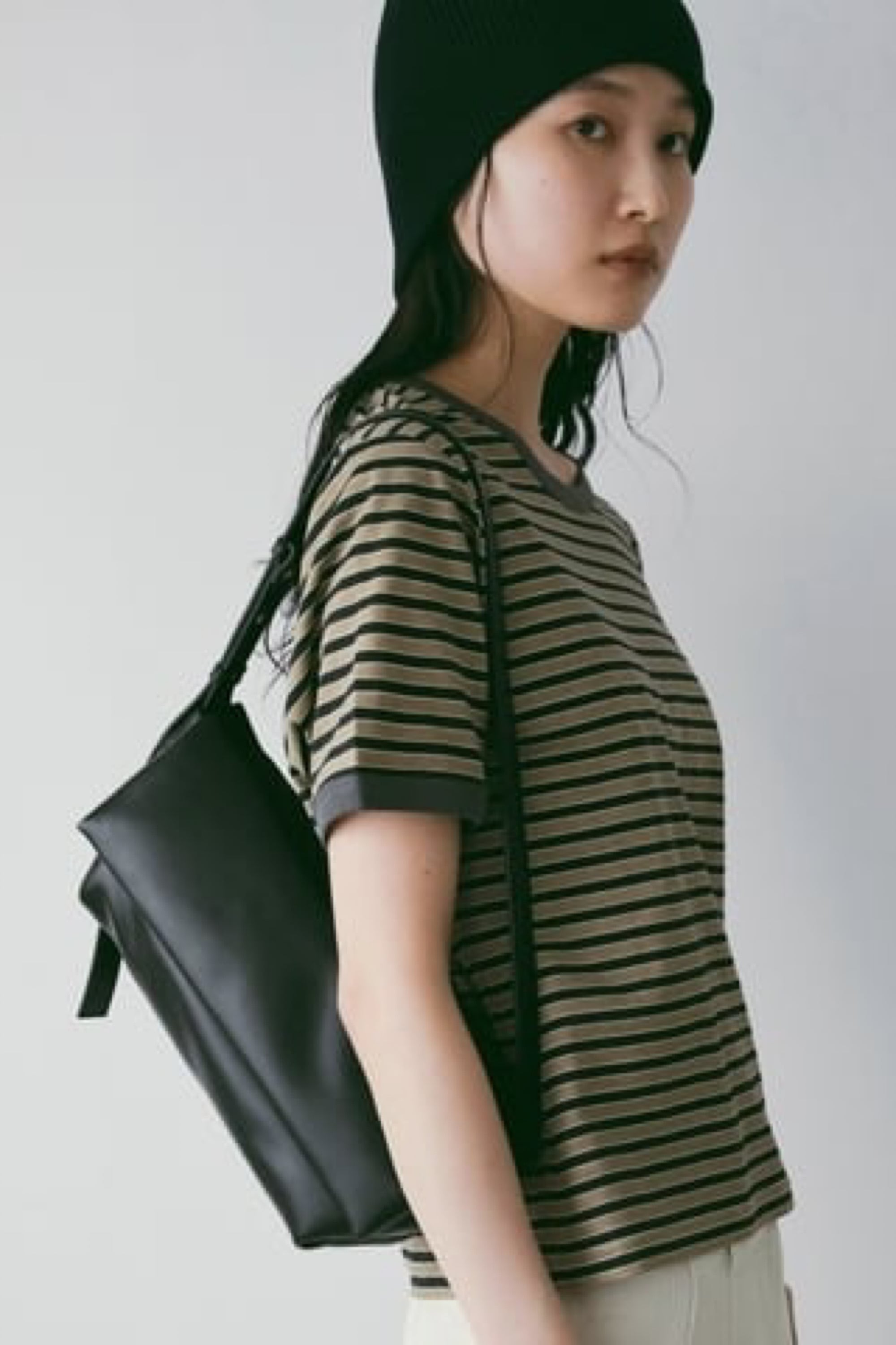 ànuke Ecoleather Wrap Bag エコレザーラップバッグ Black | planet3rd