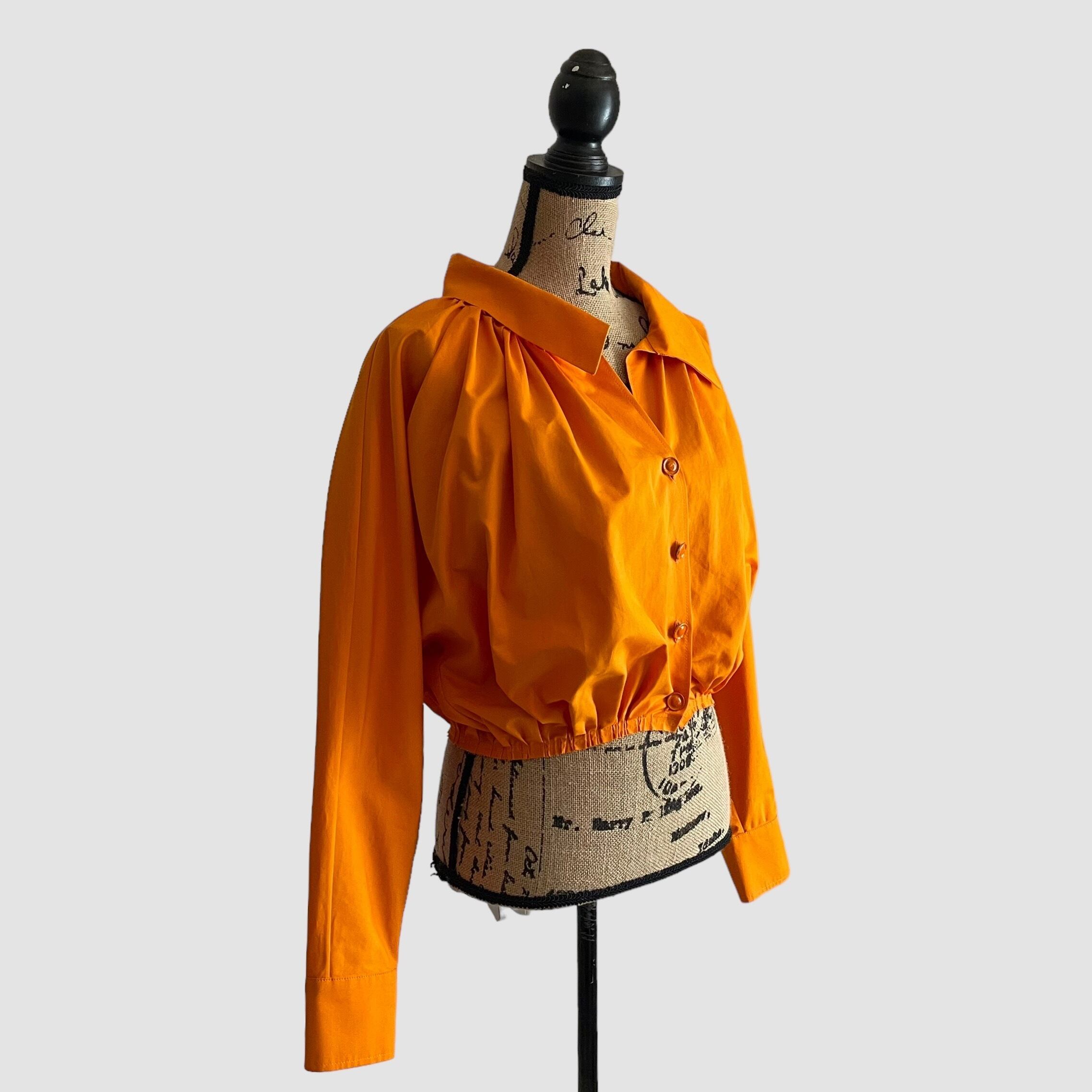 フラワーB ブルーグレイ 【MARNI】バンドカラー プリーツ半袖 シャツ