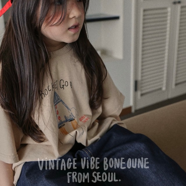 【予約】locket logo T/ boneoune（kids）