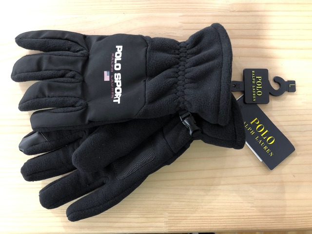 POLO RALPH LAUREN POLO SPORT FLEECE TOUCH GLOVES (BLACK)