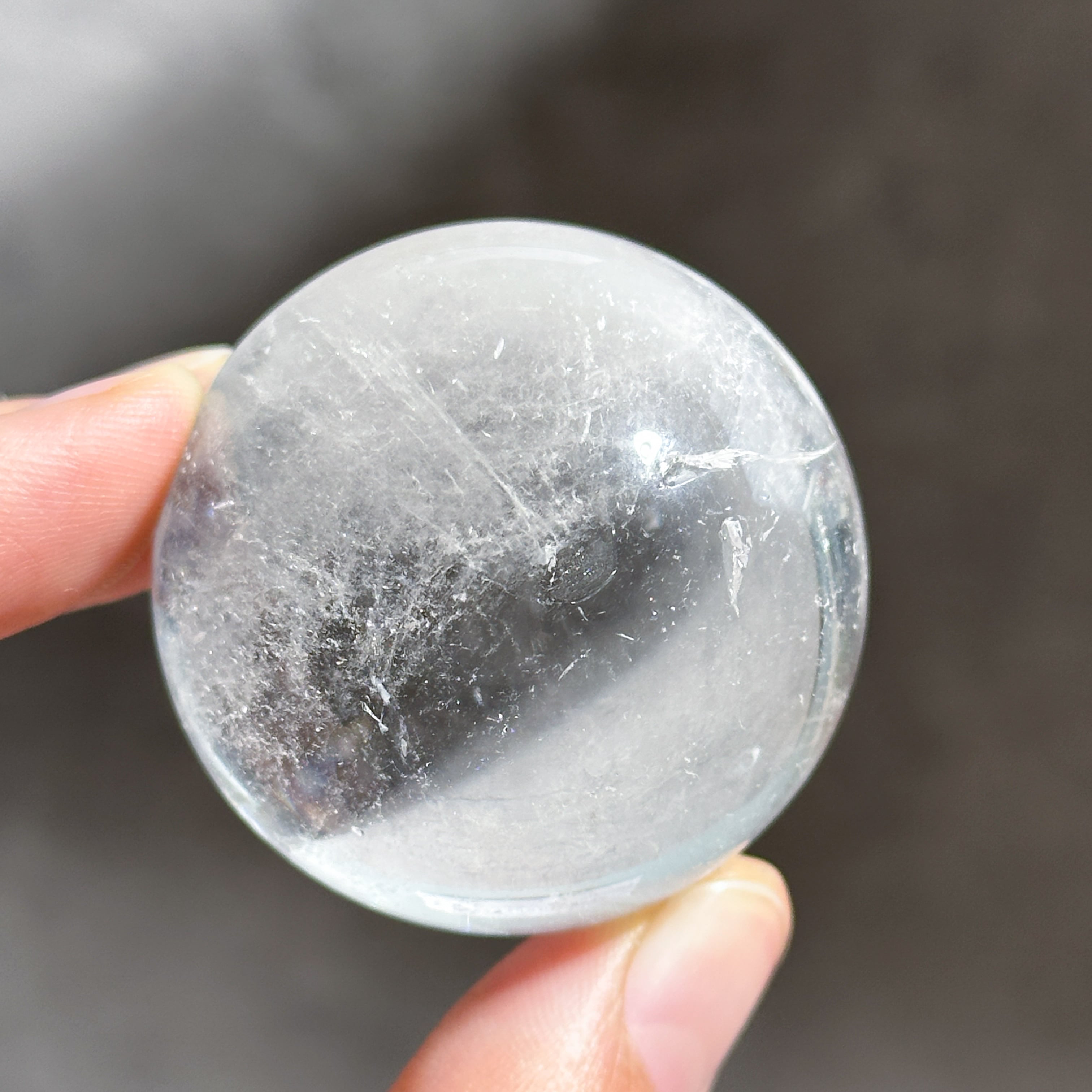 【リーディングメッセージ付き✨】クリアクォーツ　ポイント　タワー　天然石　置物 クリアクォーツ スフィア43◇ Clear Quartz ◇天然石・鉱物