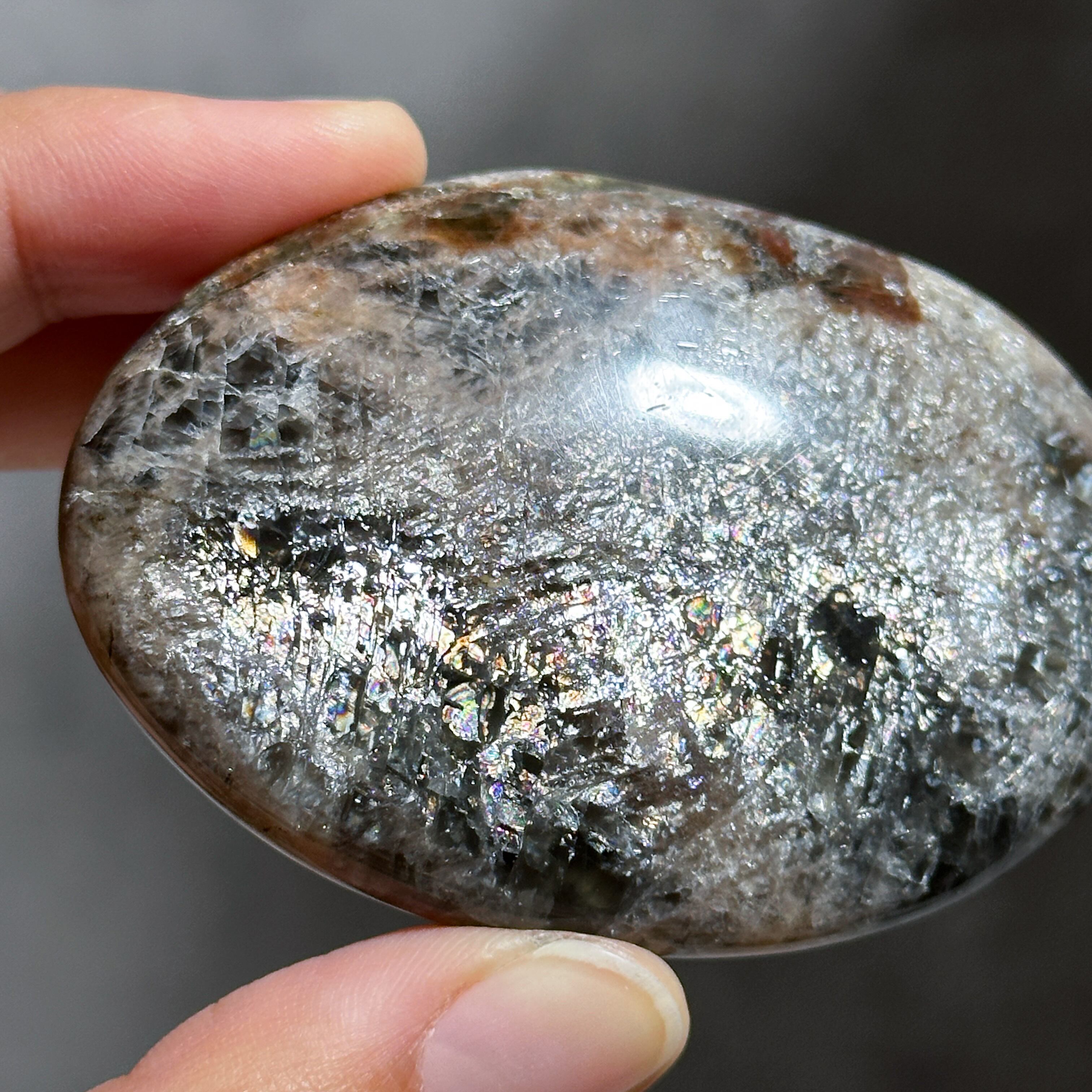 ブラックムーンストーン パームストーン14◇ Black Moonstone ◇天然石