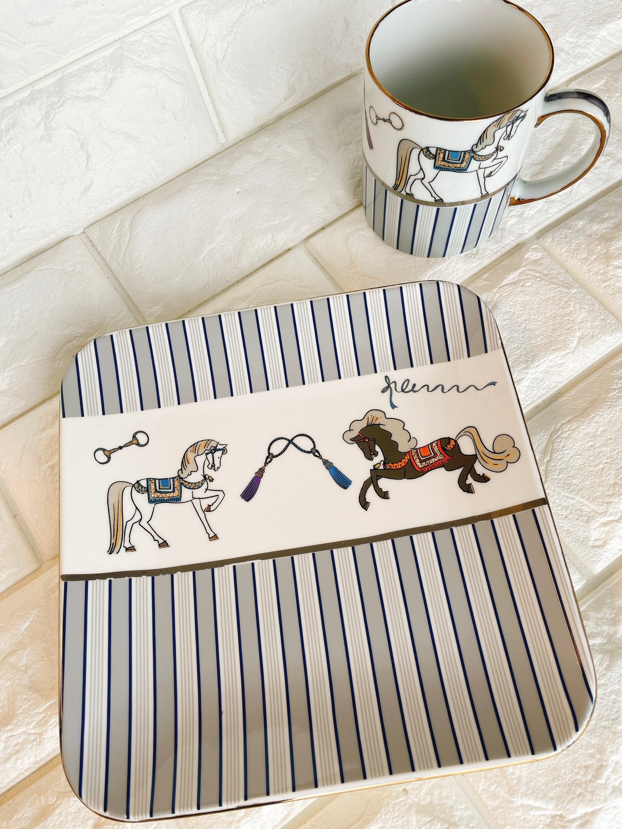 ポロ スクエアプレート21cm