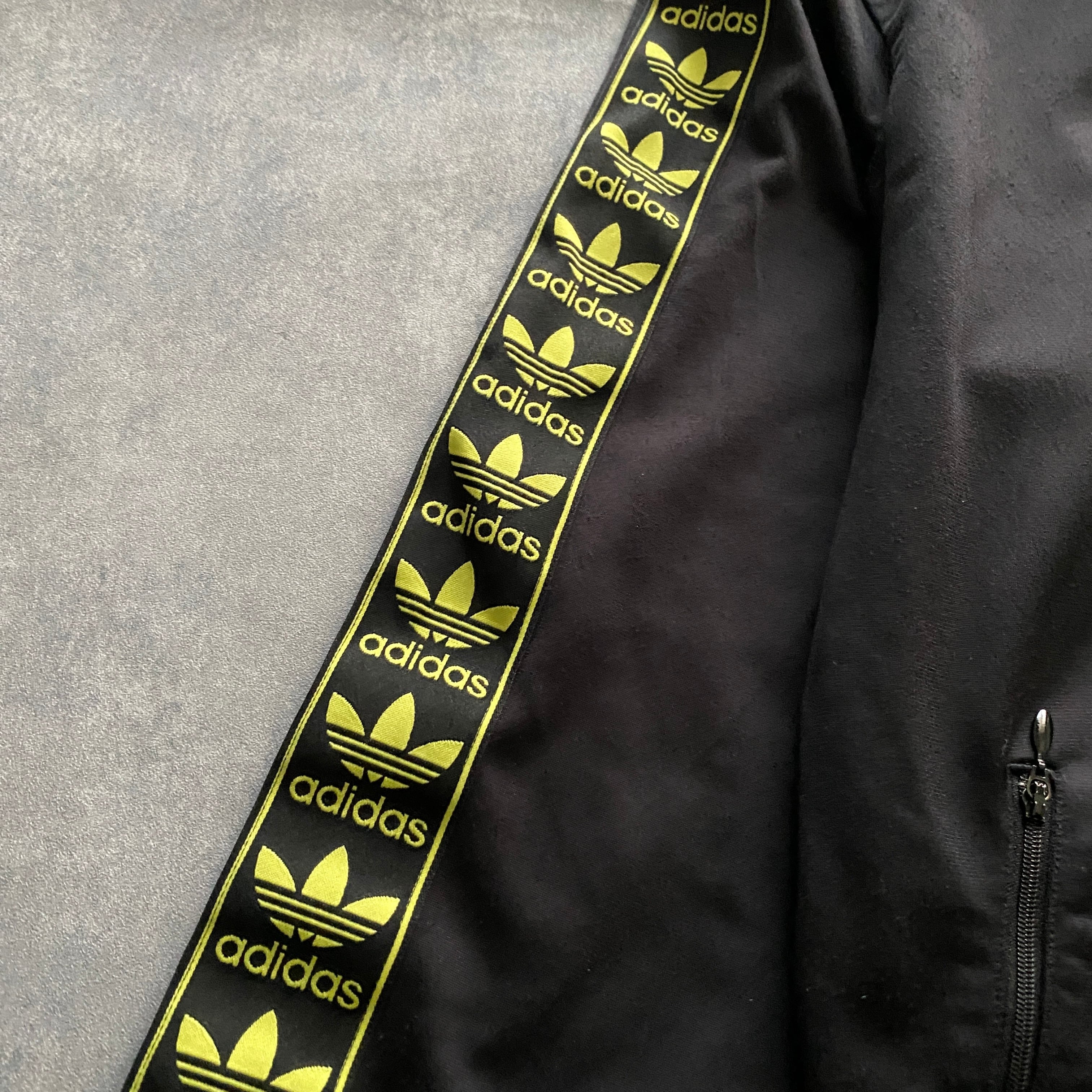 adidas スイングトップ ジップジャケット トレフォイル 刺繍 90s