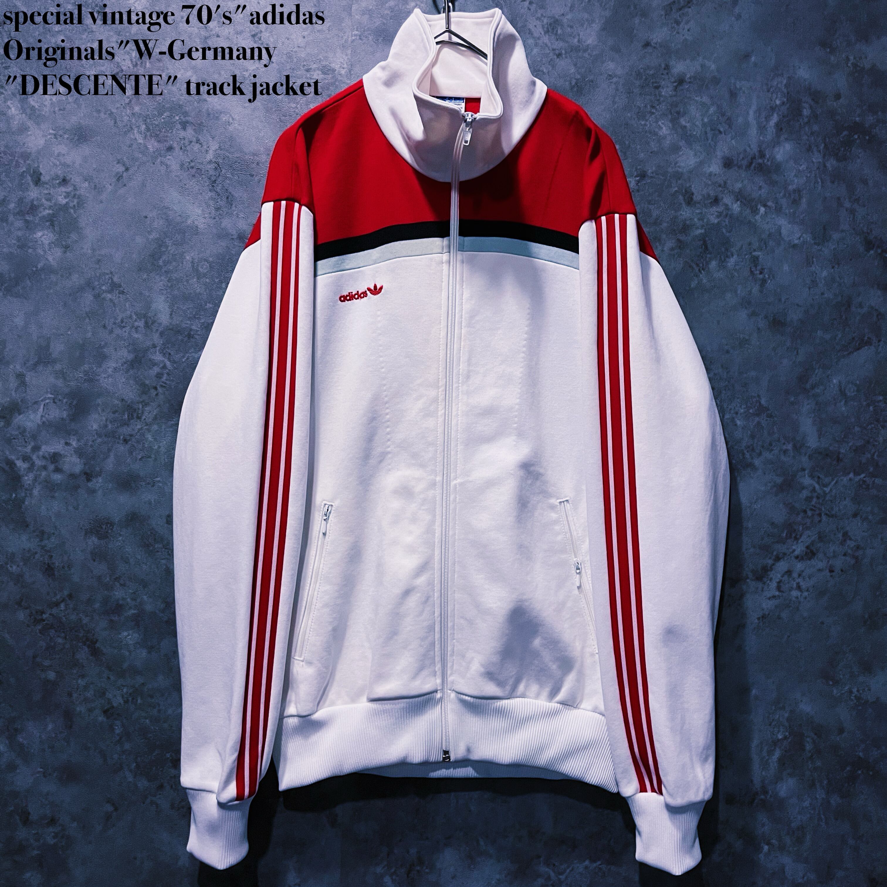 【doppio】special vintage 70's"adidas Originals"W-Germany "DESCENTE" track jacket