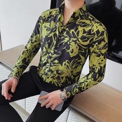 v neck print shirt 00284