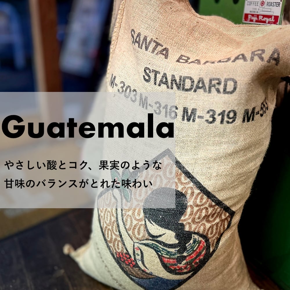 ガテマラ「サンタ・バルバラ」中深煎り 200g