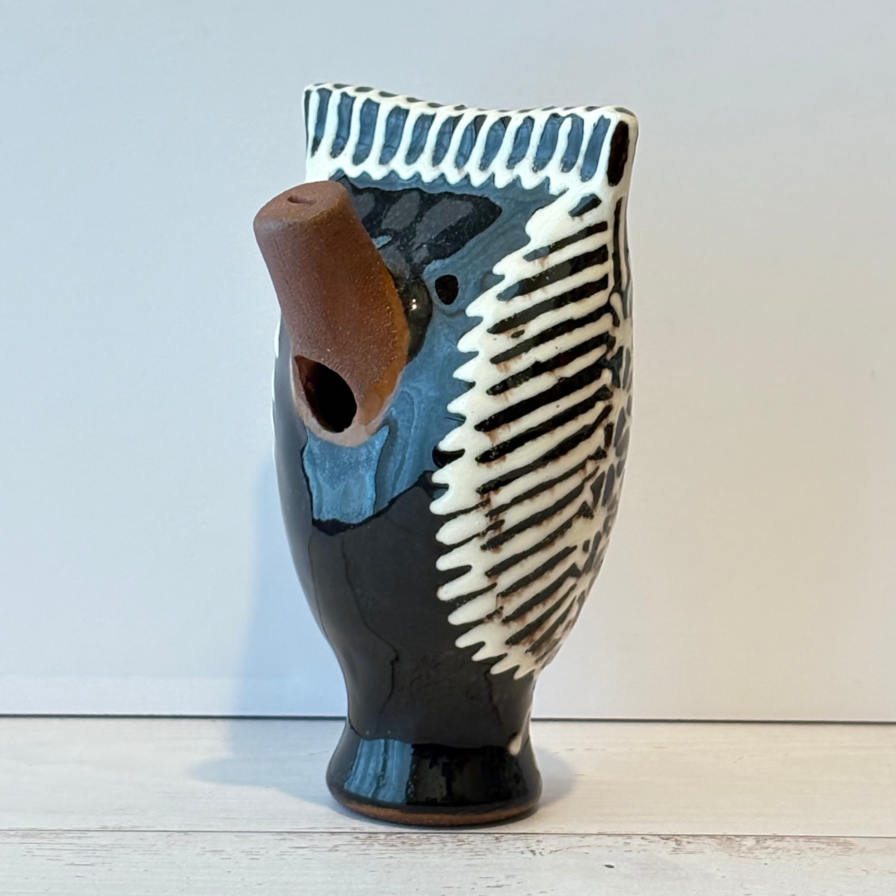 792 リトアニア 陶器の笛/フクロウ | attic