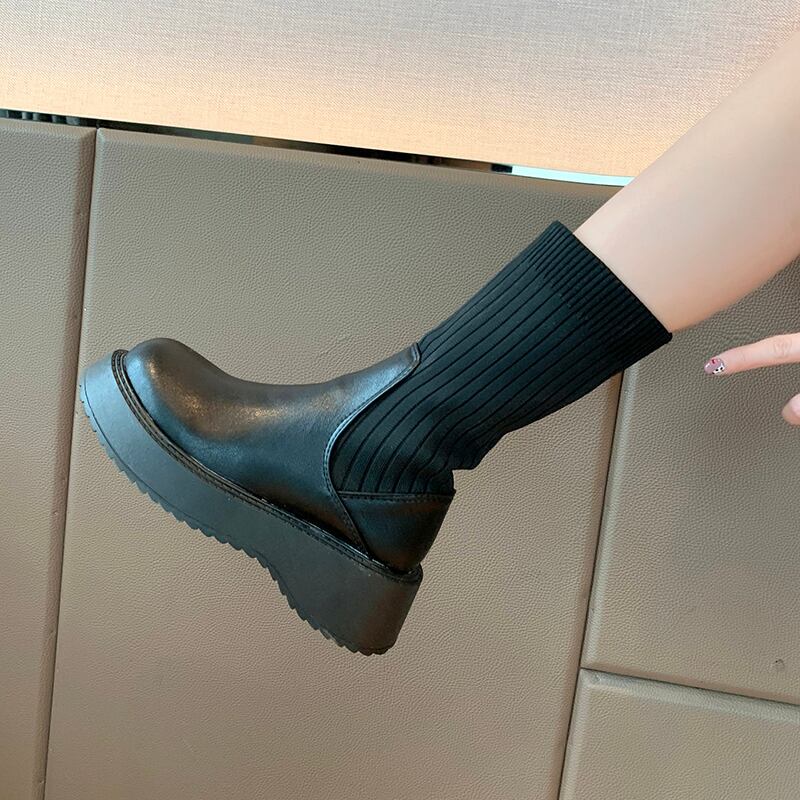 ブーツスタイルスプリングオータムレッドソックス ショート 靴 シューズ 春物 秋物 タイツ ストッキング 部族の婦人靴36894227760