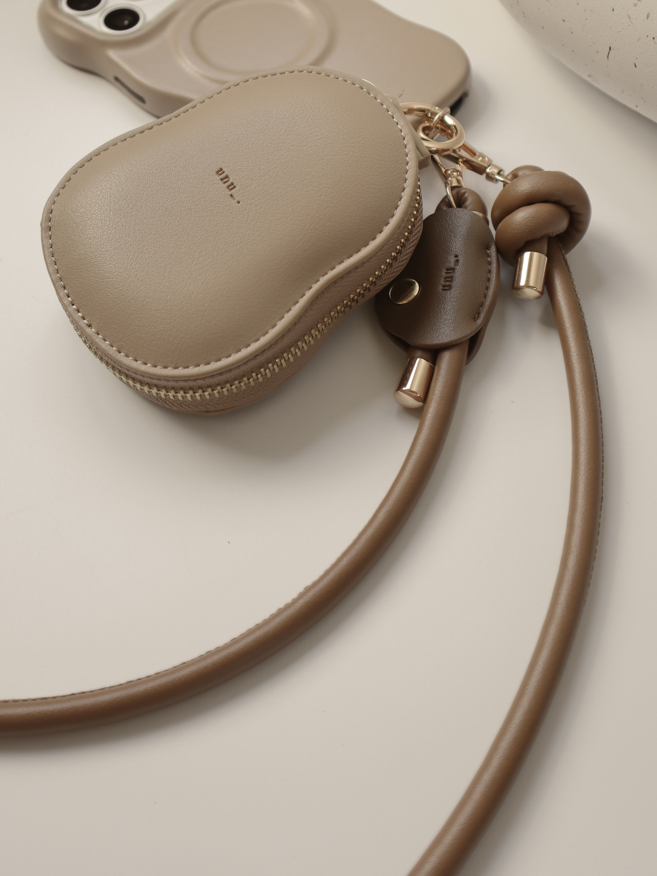 asymmetry tag（brown/long） - 8