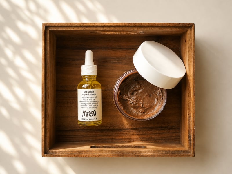 期間限定 SPECIAL PRICE|泡立つスクラブ生石鹸120g + Oil Serum Argan & Honey 30ml