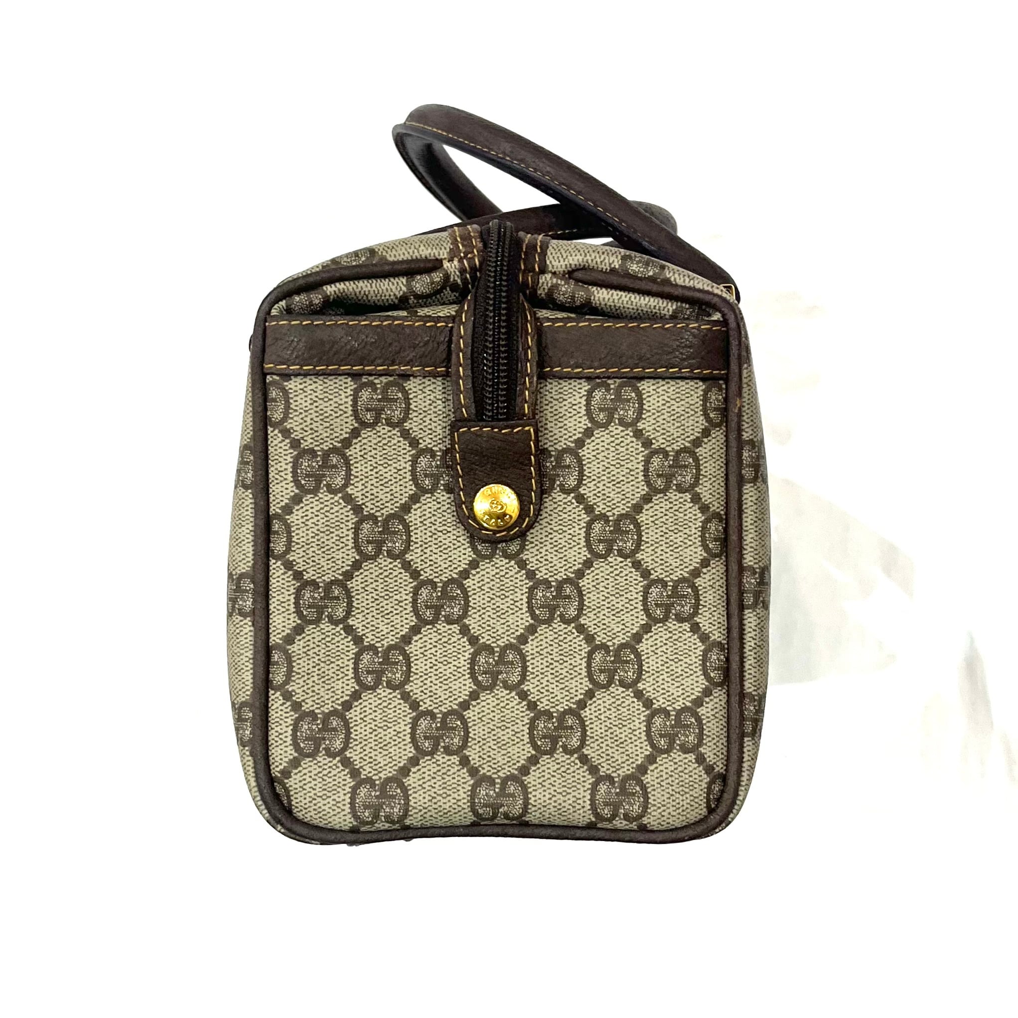 GUCCI】2045 GGスプリーム GG スクエアボストン ハンドバッグ