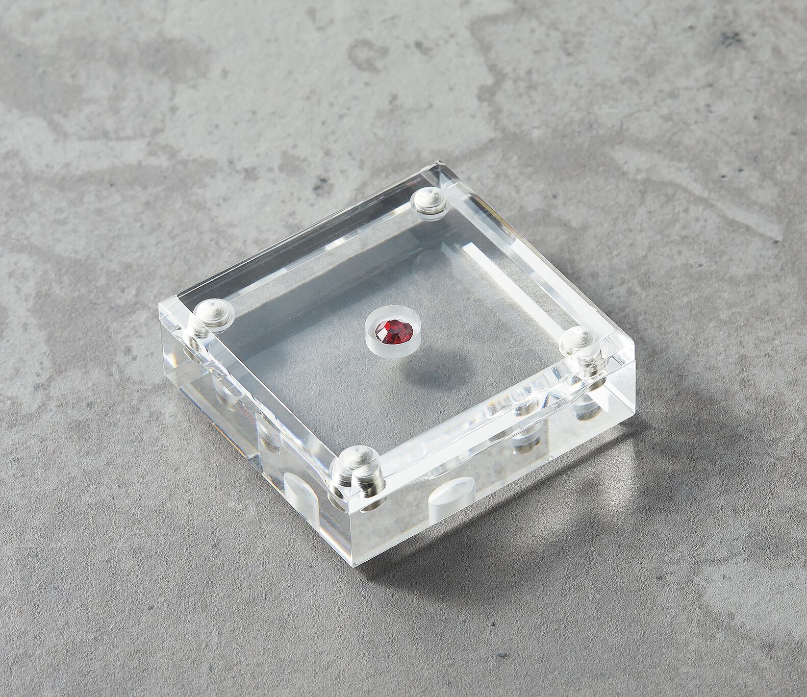 アクリルルースケースSサイズ マグネット開閉 白黒台紙付き 10個入り