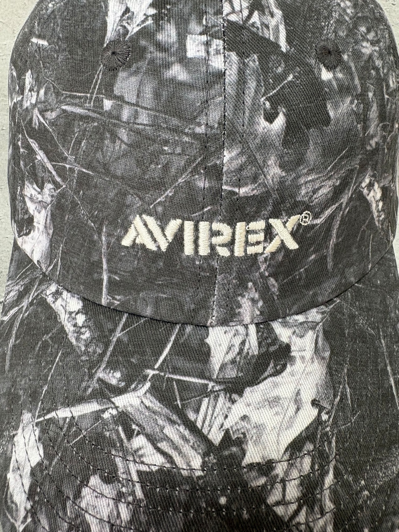 AVIREX / アヴィレックス リアルツリー カモ柄 キャップ ブラック