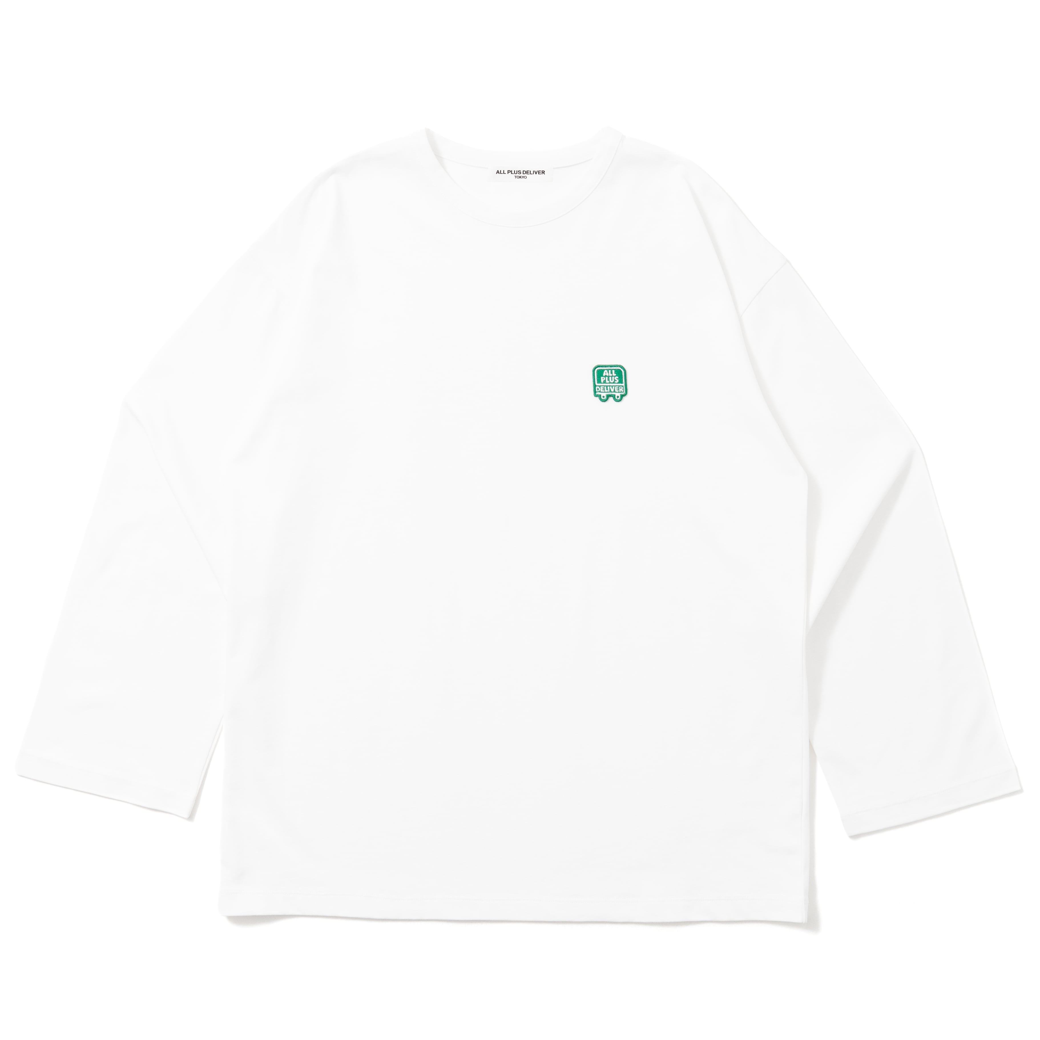 ALPSDR GR LOGO PATCH LS TEE / WHITE