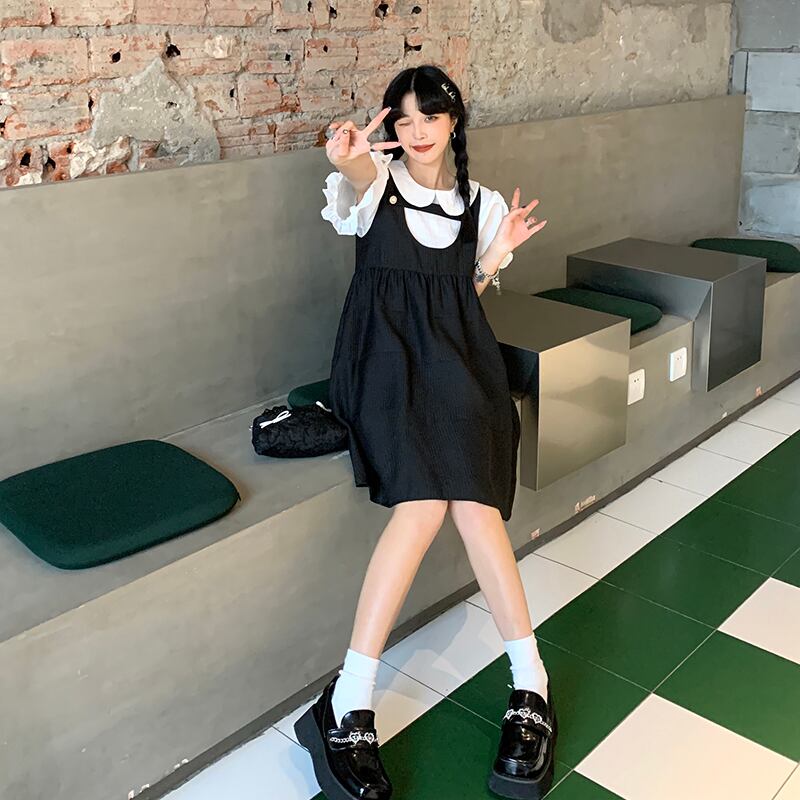 Cen ミニフリルシャツワンピース Cna Gob Bo