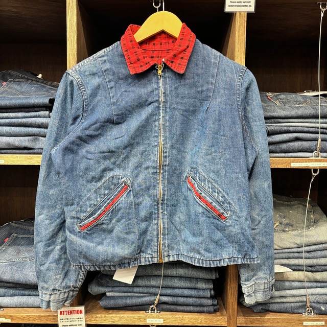 1960'S FLANNEL LINER DENIM JACKET