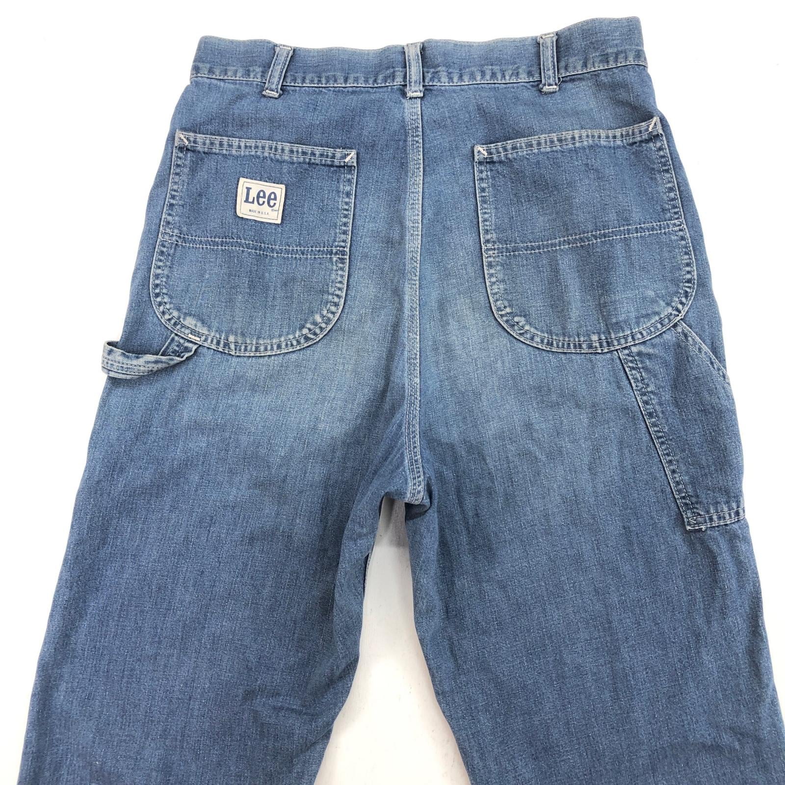 LEE リー 70-80年代 USA製 デニムペインターパンツ TALON 42 ジッパー