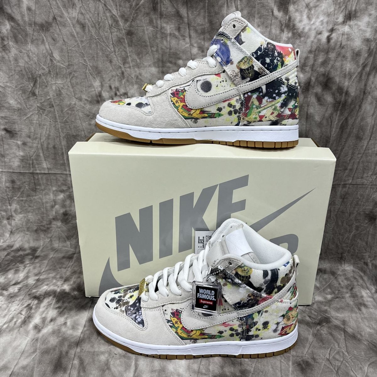 未使用】Supreme×NIKE/シュプリーム×ナイキ SB DUNK HIGH OG QS