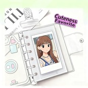 A7 シール帳 リフィル 40 枚入り ミニ 6 穴 透明 PP シート 剥離紙付き バインダー用 マイクロ 7 手帳収納 86×130mm クリア シール台紙