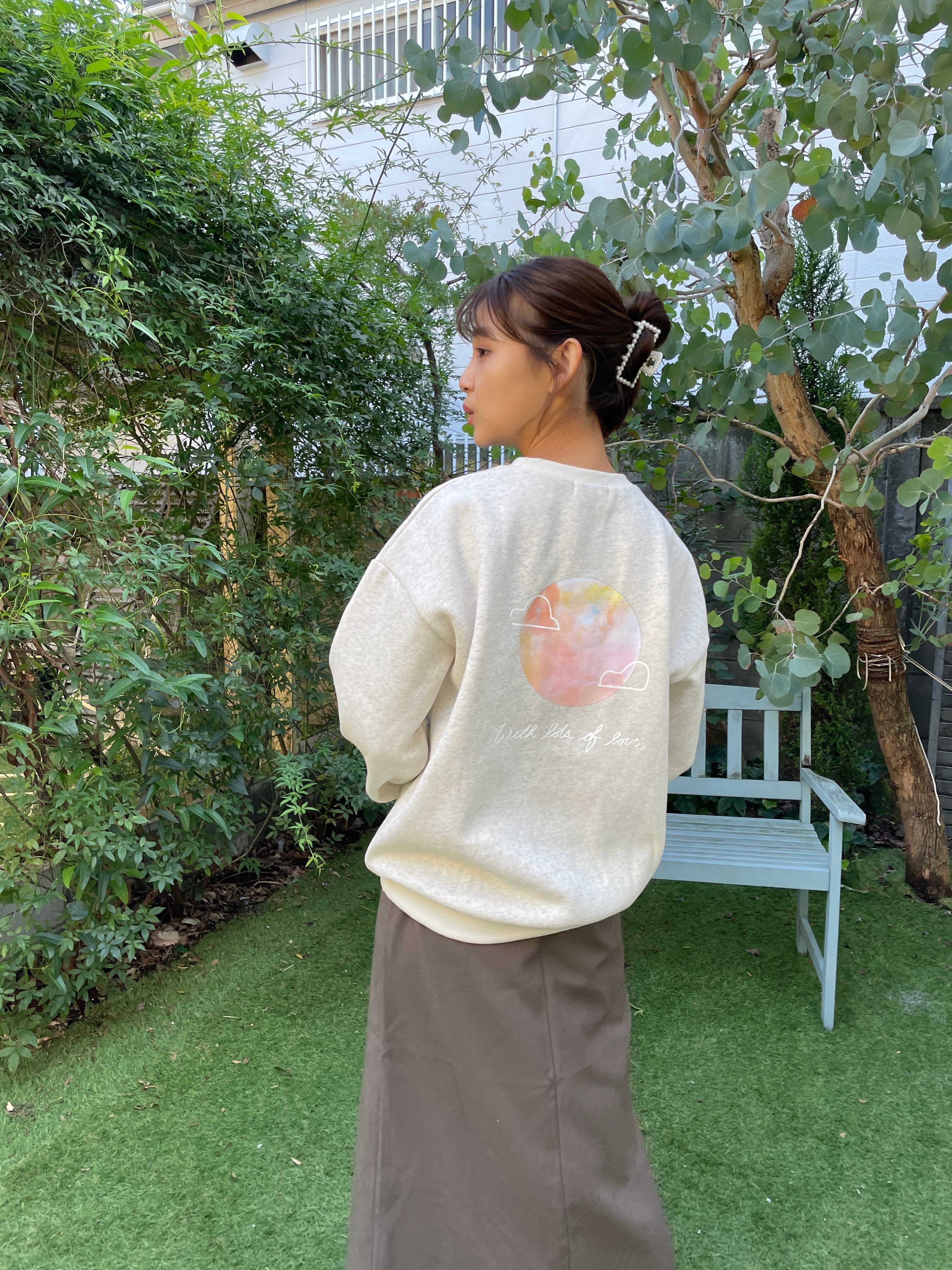 【original】print sweatshirt