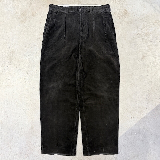 1990s POLO GOLF "ANDREW TYPE" CORDS PANT BLACK