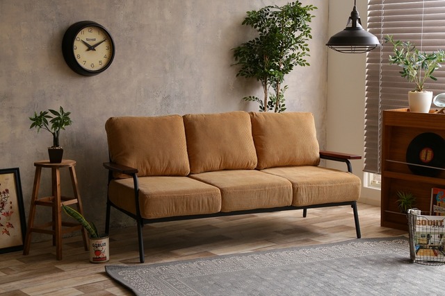 Basquiat corduroy 3人掛コーデュロイソファ