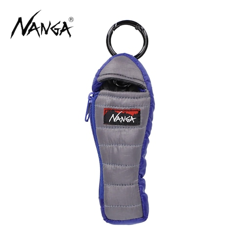 NANGA ナンガ ミニスリーピングバッグ キーホルダー キーケース ミニ寝袋 カラビナ付き キーポーチ 鍵収納 アウトドア キャンプ ギフト BLUE