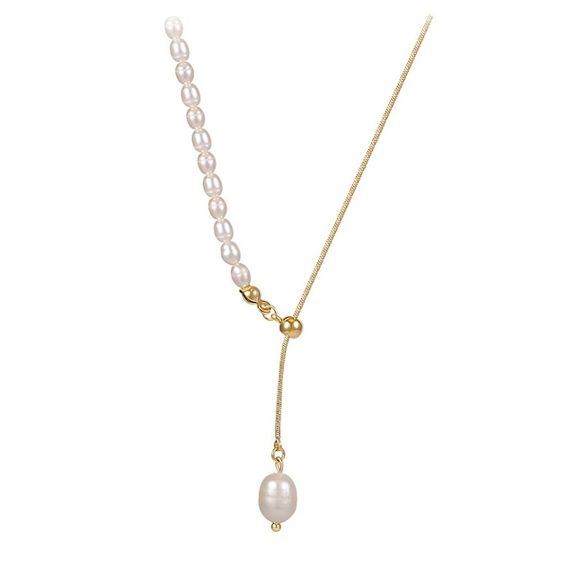 Asymmetric pearl necklace　M1254