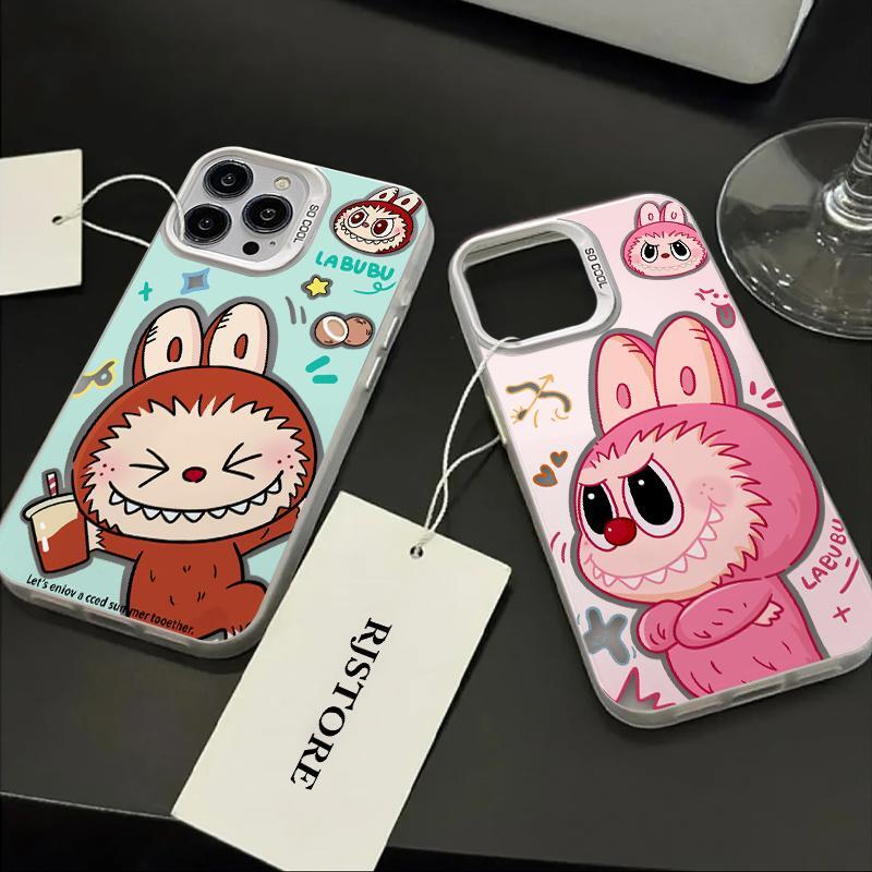 癒しのラブブが可愛い!ラブブ スマホケース iPhone/Android全機種対応 labubu 衝撃保護のソフトケース 個性をアピール iPhone 17/16/15/14対応 アンドロイド対応 ソフトケース