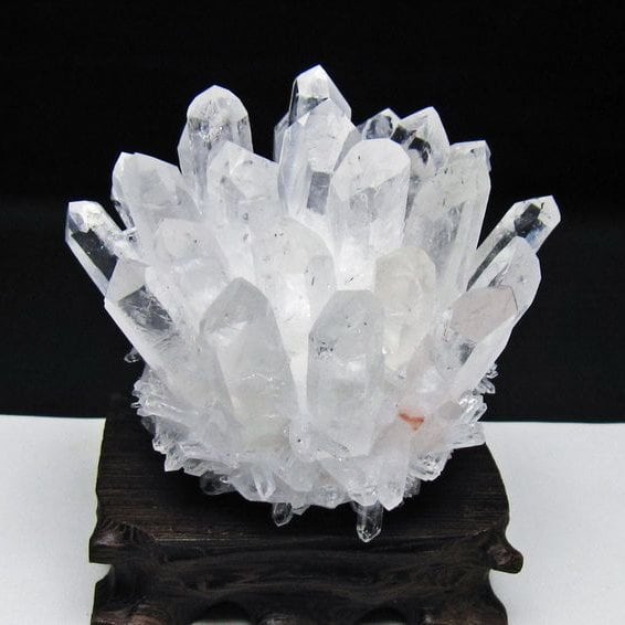 水晶 クラスター 水晶 原石 水晶クラスター 台座付属 一点物 182-8664