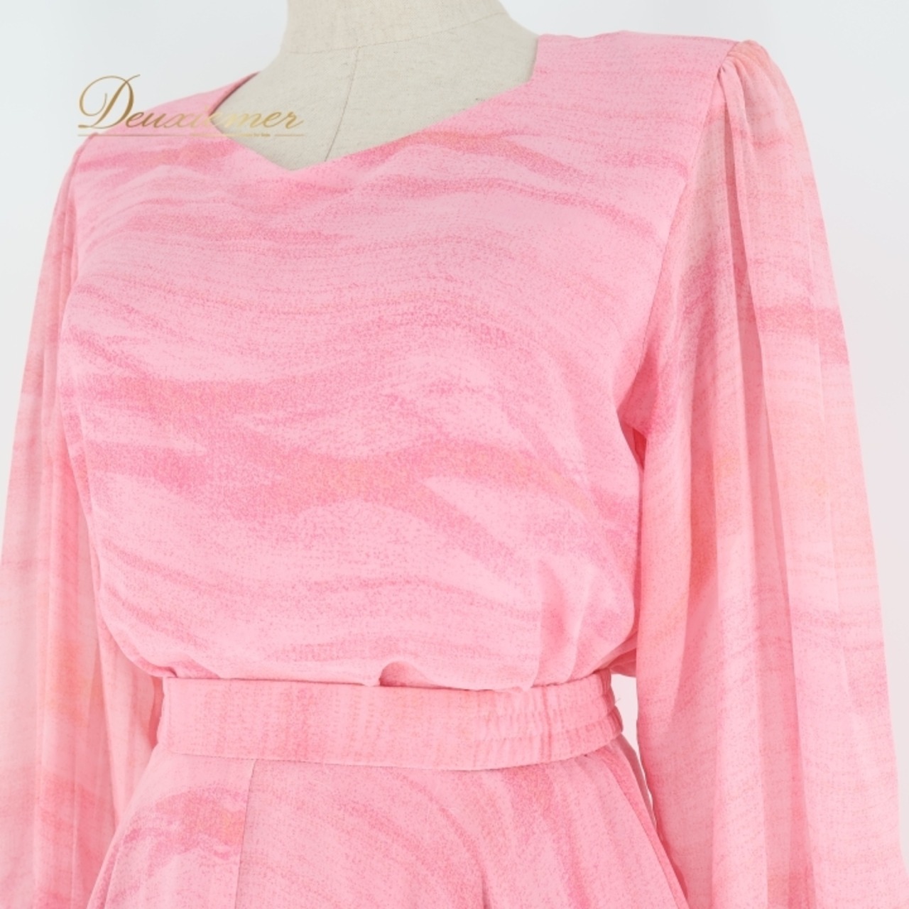 社交ダンス 衣装 チャコット Chacott 日本製 トップス ブラウス スカート ツーピース セットアップ ピンク系 パーティ 発表会 ダンス レッスン フォーマル ふんわり 可愛い おしゃれ  フォーマルウェア 大人 レディース コスチューム ステージ衣装