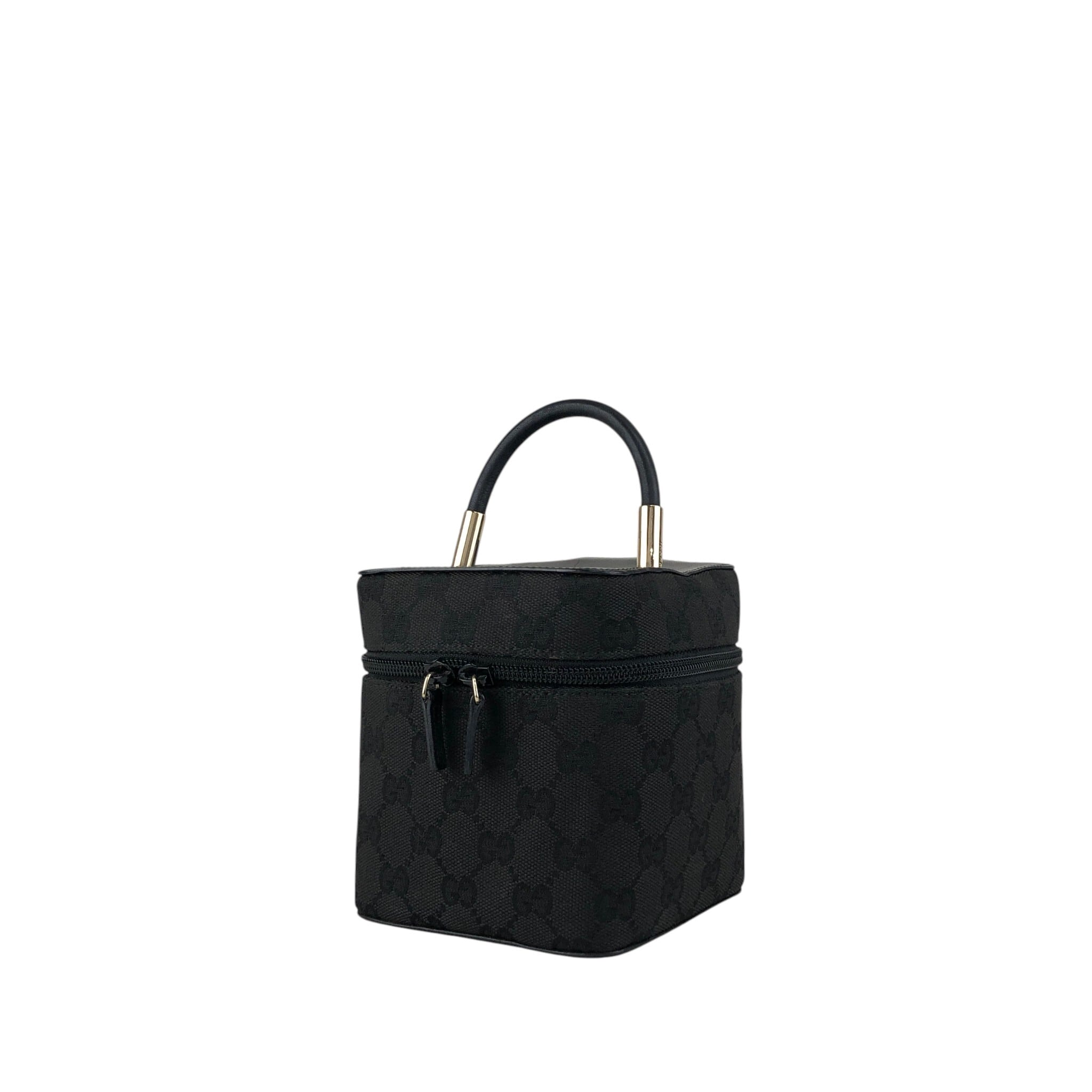 GUCCI グッチ GGキャンバス ハンドバッグ ブラック キャンバス ミニ