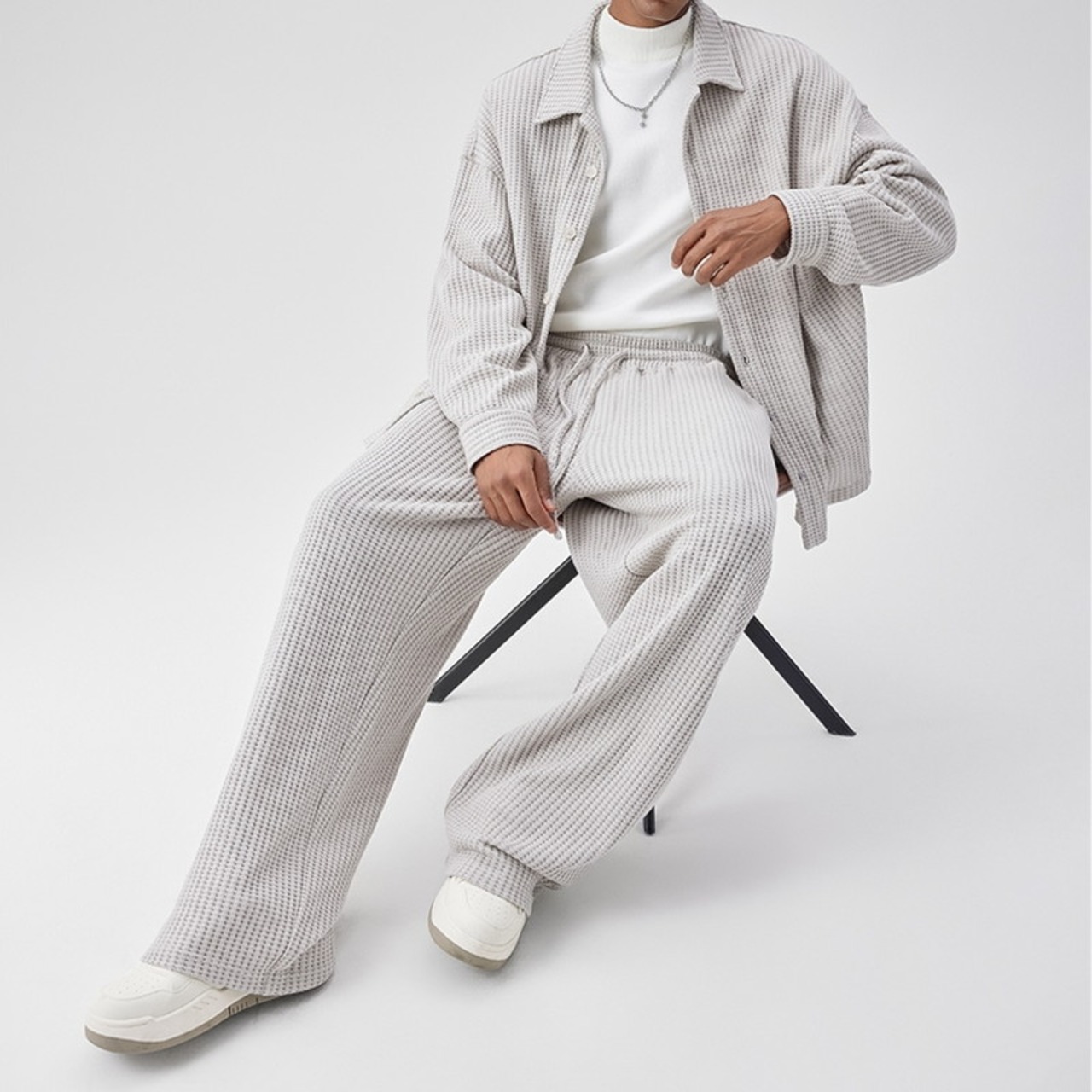 ワッフルルーズパンツ（別売りでセットアップのシャツあり）　931