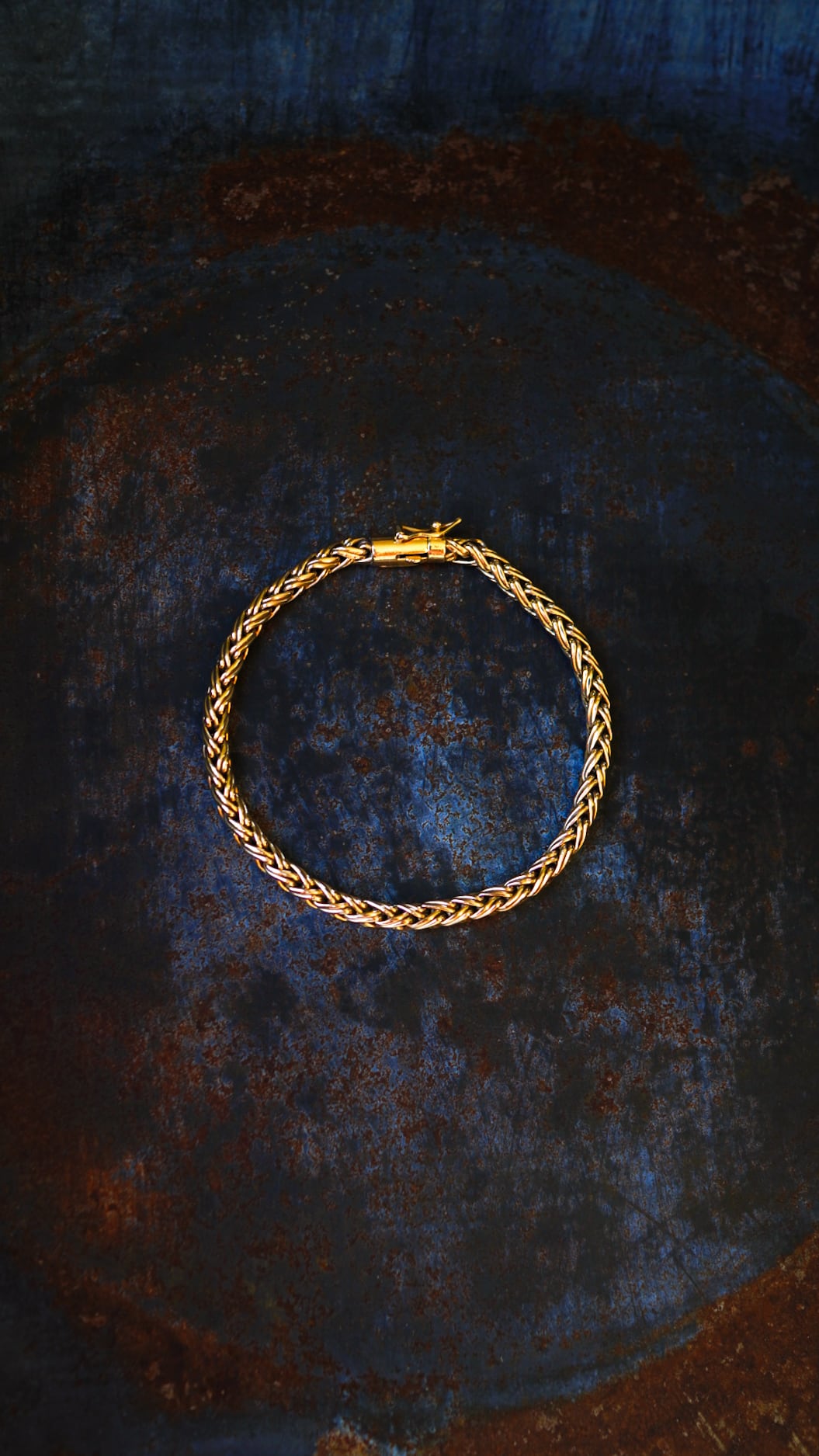 【VINTAGE】TIFFANY&Co. ティファニー イエロー ゴールド ロープ ブレスレット 《K14 ヴィンテージ オールド メンズ》