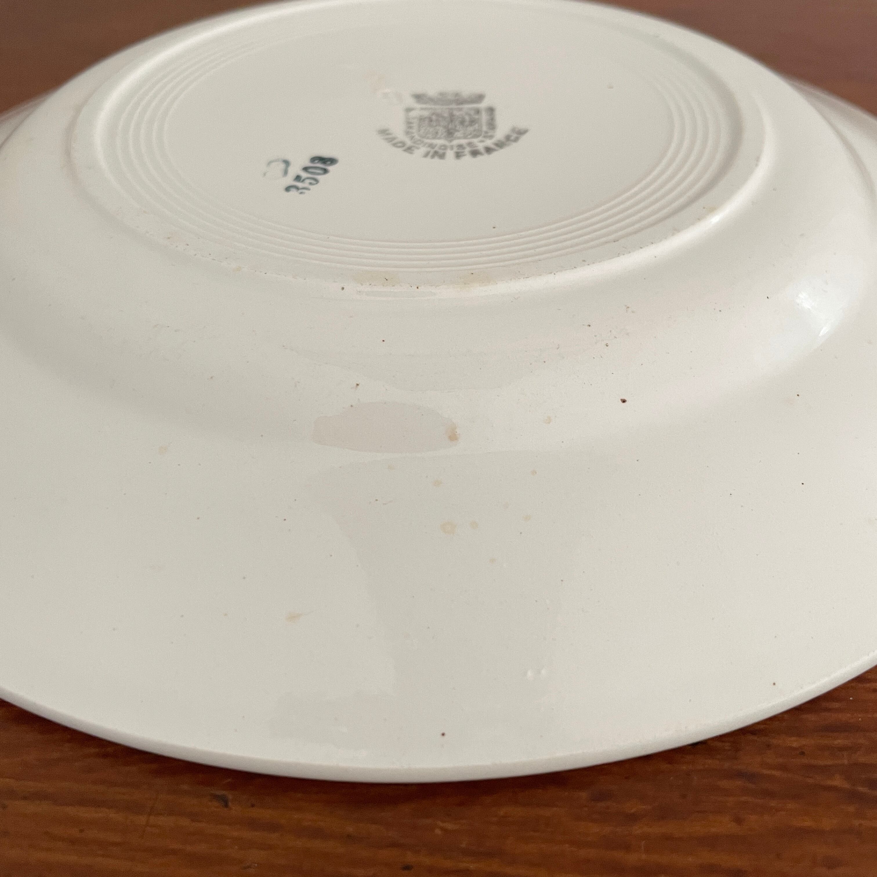 Saint Amand Flower Hand Painted Plate For Dessert/サンタマン窯